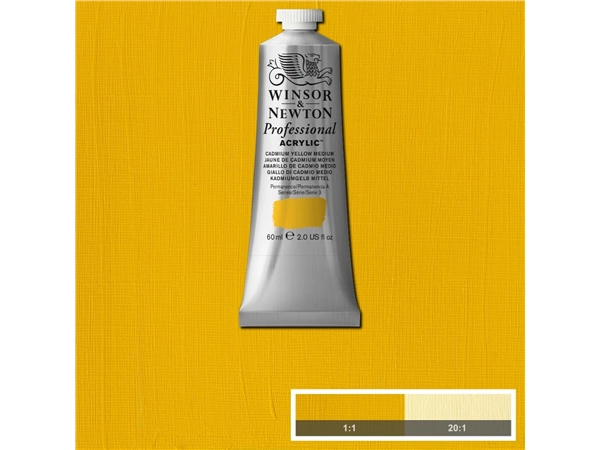 Een Winsor & Newton Professional Acrylic Colour 60ml 116 cadmium yellow medium koop je bij Terpen Tijn