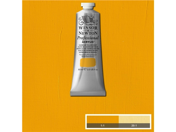 Een Winsor & Newton Professional Acrylic Colour 60ml 111 cadmium yellow deep koop je bij Terpen Tijn