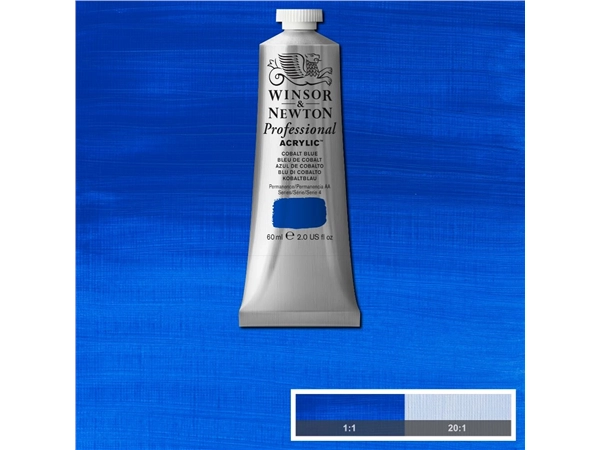 Een Winsor & Newton Professional Acrylic Colour 60ml 178 cobalt blue koop je bij Terpen Tijn