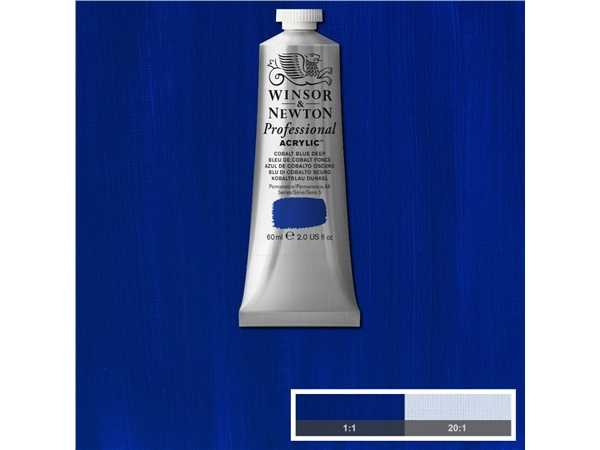 Een Winsor & Newton Professional Acrylic Colour 60ml 180 cobalt blue deep koop je bij Terpen Tijn