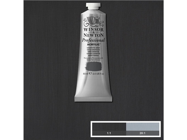 Een WINSOR & NEWTON ARTISTS ACRYLVERF 60ML 292 GRAPHITE GREY koop je bij Terpen Tijn