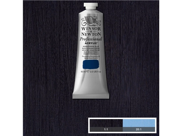 Een WINSOR & NEWTON ARTISTS ACRYLVERF 60ML 321 INDANTHRENE BLUE koop je bij Terpen Tijn