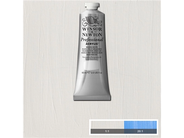 Een WINSOR &NEWTON ARTISTS ACRYLVERF 60ML 415 MIXING WHITE koop je bij Terpen Tijn