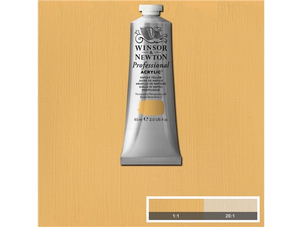 Een WINSOR & NEWTON ARTISTS ACRYLVERF 60ML 422 NAPLES YELLOW koop je bij Terpen Tijn