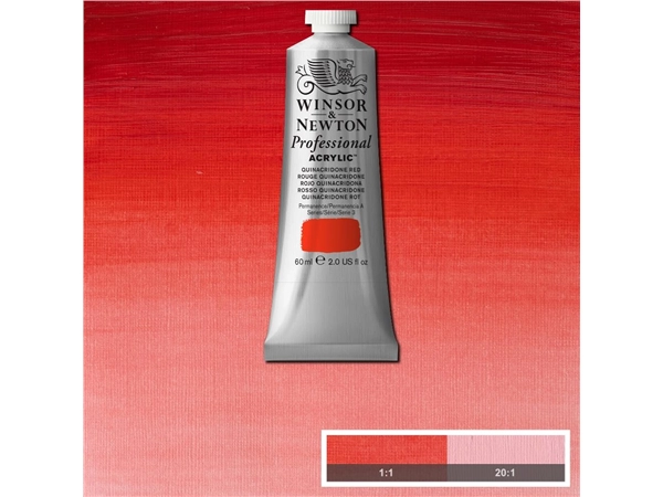 Een WINSOR & NEWTON ARTISTS ACRYLVERF 60ML 548 QUINACRIDONE RED koop je bij Terpen Tijn