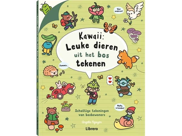 Een Kawaii: leuke dieren uit het bos tekenen Papreback 128 pagina´s koop je bij Terpen Tijn