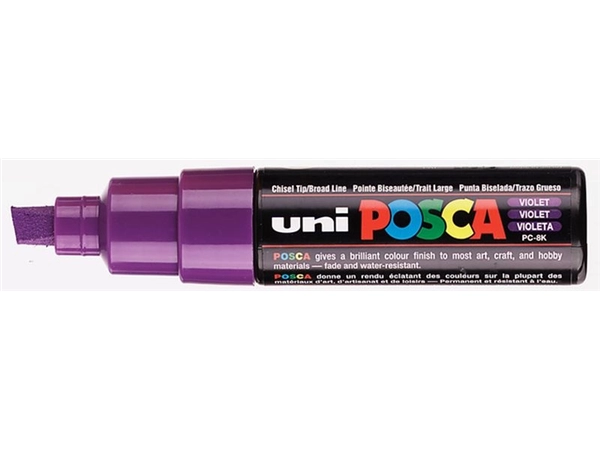 Een Posca verfmarker 8K 8 mm violet koop je bij Terpen Tijn