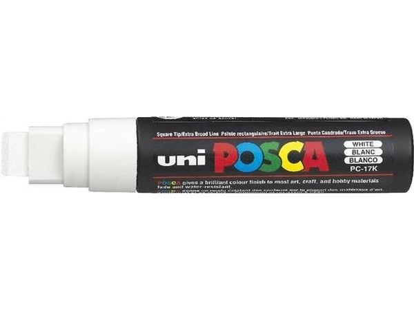 Een Posca verfmarker 17K 15 mm wit koop je bij Terpen Tijn