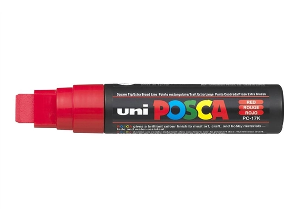 Een Posca verfmarker 17K 15 mm rood koop je bij Terpen Tijn