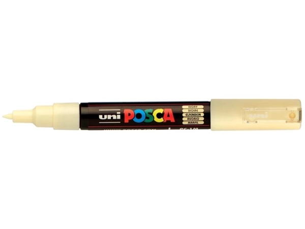 Een Posca verfmarker 1MC 1 mm ivoor koop je bij Terpen Tijn