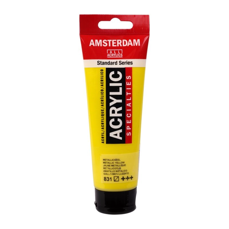 Een Acrylverf Amsterdam 120 ml 831 metallic geel koop je bij Terpen Tijn