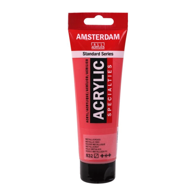 Een Acrylverf Amsterdam 120 ml 832 metallic rood koop je bij Terpen Tijn