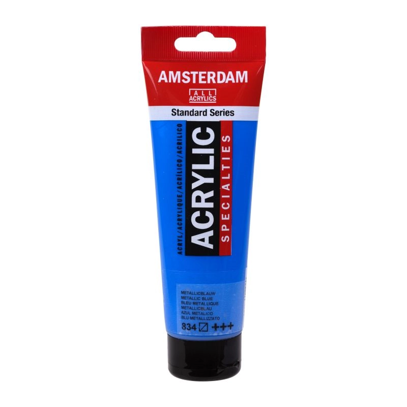 Een Acrylverf Amsterdam 120 ml 834 metallic blauw koop je bij Terpen Tijn