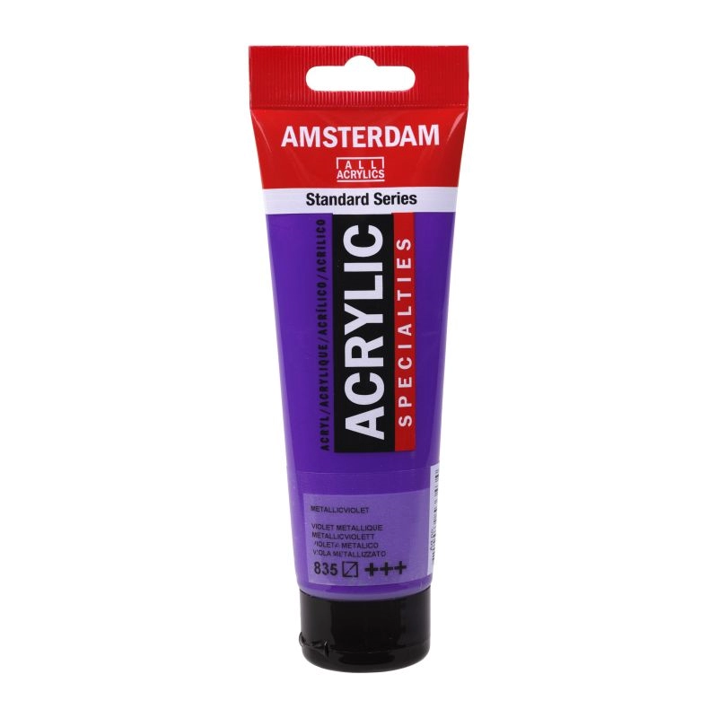 Een Acrylverf Amsterdam 120 ml 835 metallic violet koop je bij Terpen Tijn