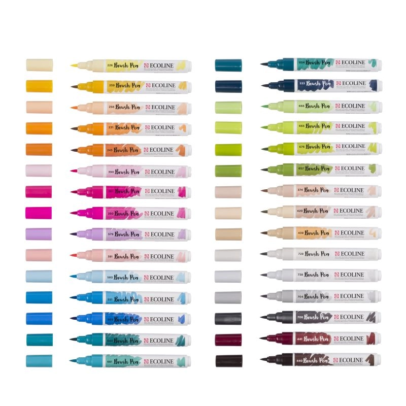 Een Ecoline brushpen set 30 stuks additional koop je bij Terpen Tijn