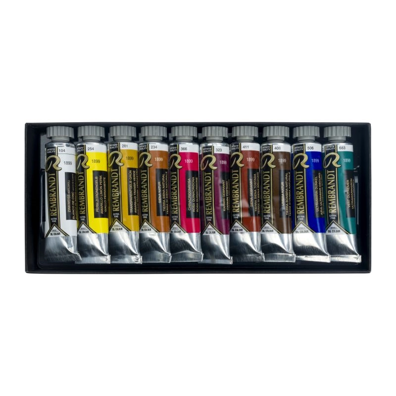 Een Rembrandt olieverf set 10 tubes 15 ml portretkleuren koop je bij Terpen Tijn