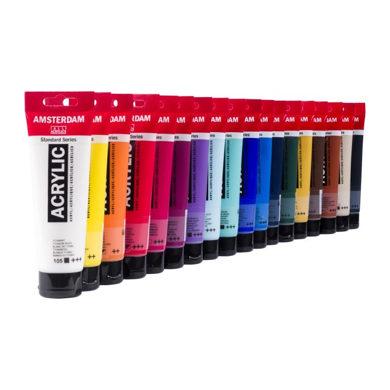 Een Amsterdam acrylverf Value pack 18x120ml koop je bij Terpen Tijn