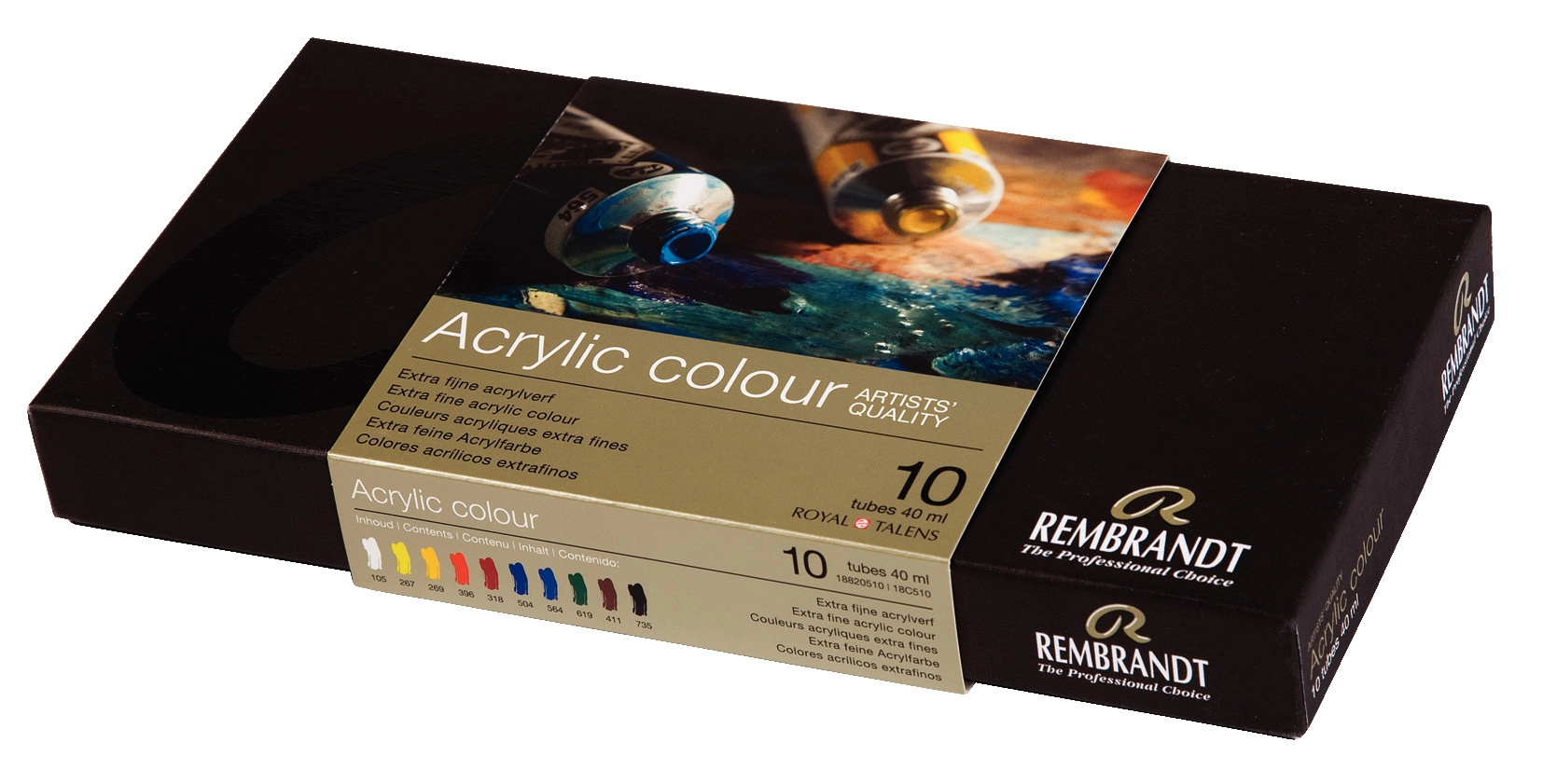 Een Rembrandt acrylverf set 10 tubes 40ml koop je bij Terpen Tijn