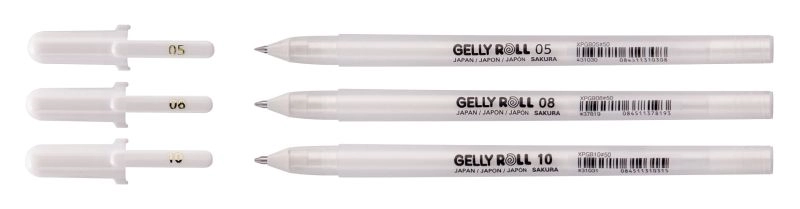 Een Sakura gelly roll gelpen wit 3 stuks set koop je bij Terpen Tijn