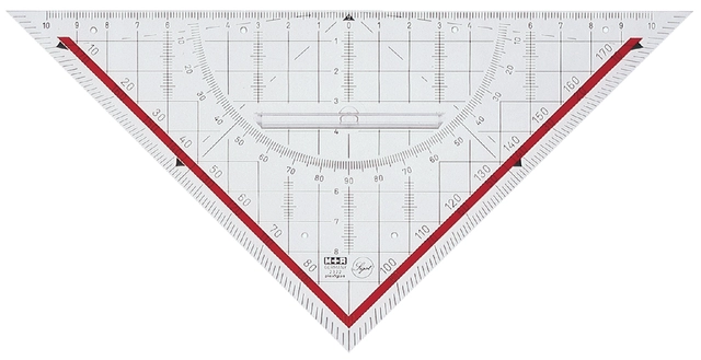 Een Geo driehoek 22 cm met greep M+R 2322 koop je bij Terpen Tijn