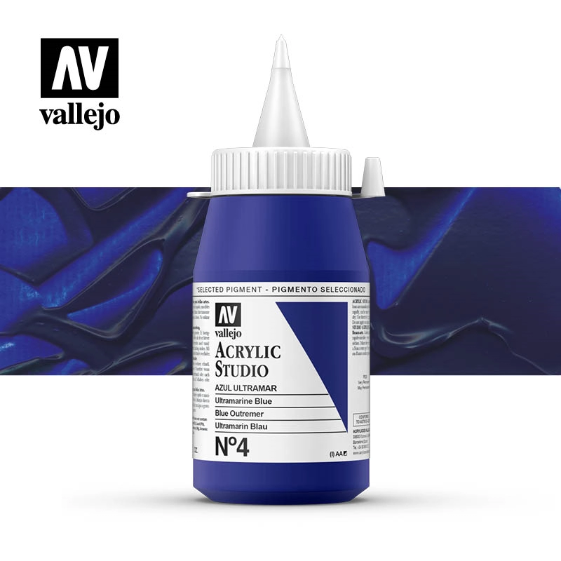 Een Acrylverf Vallejo 500 ml ultramarine blue 4 koop je bij Terpen Tijn