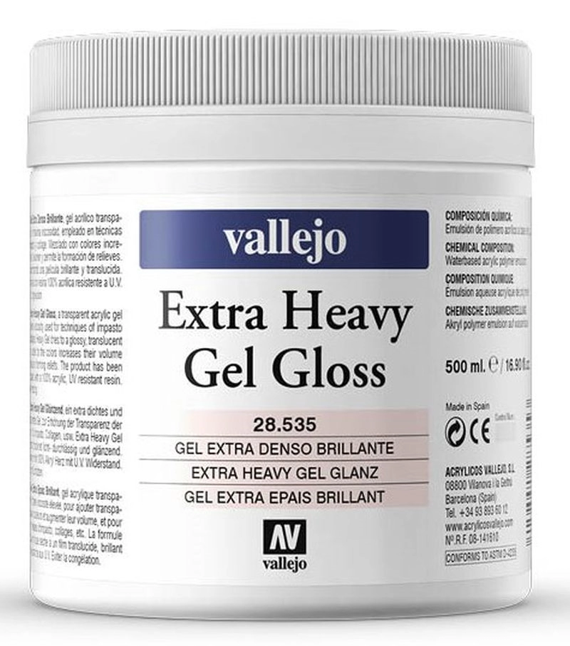 Een Extra heavy gel glans 500 ml Vallejo koop je bij Terpen Tijn