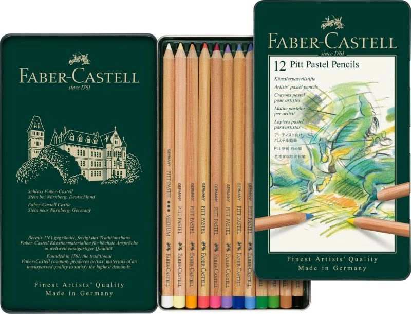 Een Faber-Castell Pitt pastelpotloden 12 stuks set koop je bij Terpen Tijn