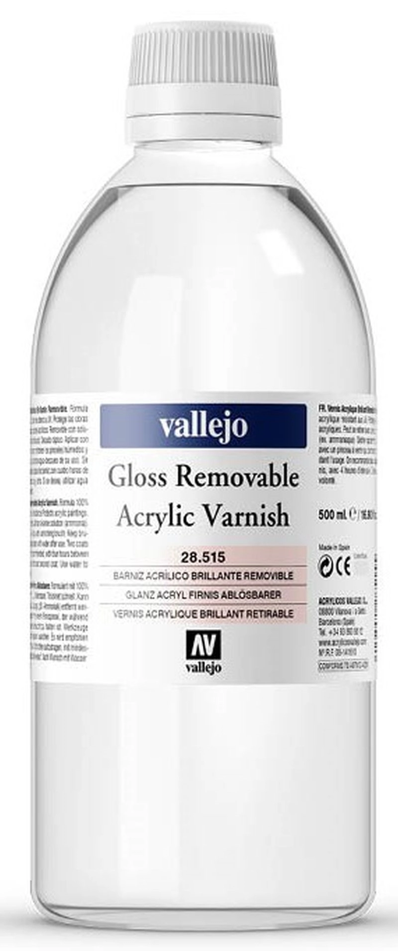 Een Acrylvernis verwijderbaar glans 500 ml koop je bij Terpen Tijn