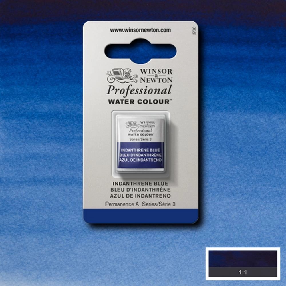 Een Aquarelverf Winsor & Newton Artists half 321 indanthrene blue koop je bij Terpen Tijn