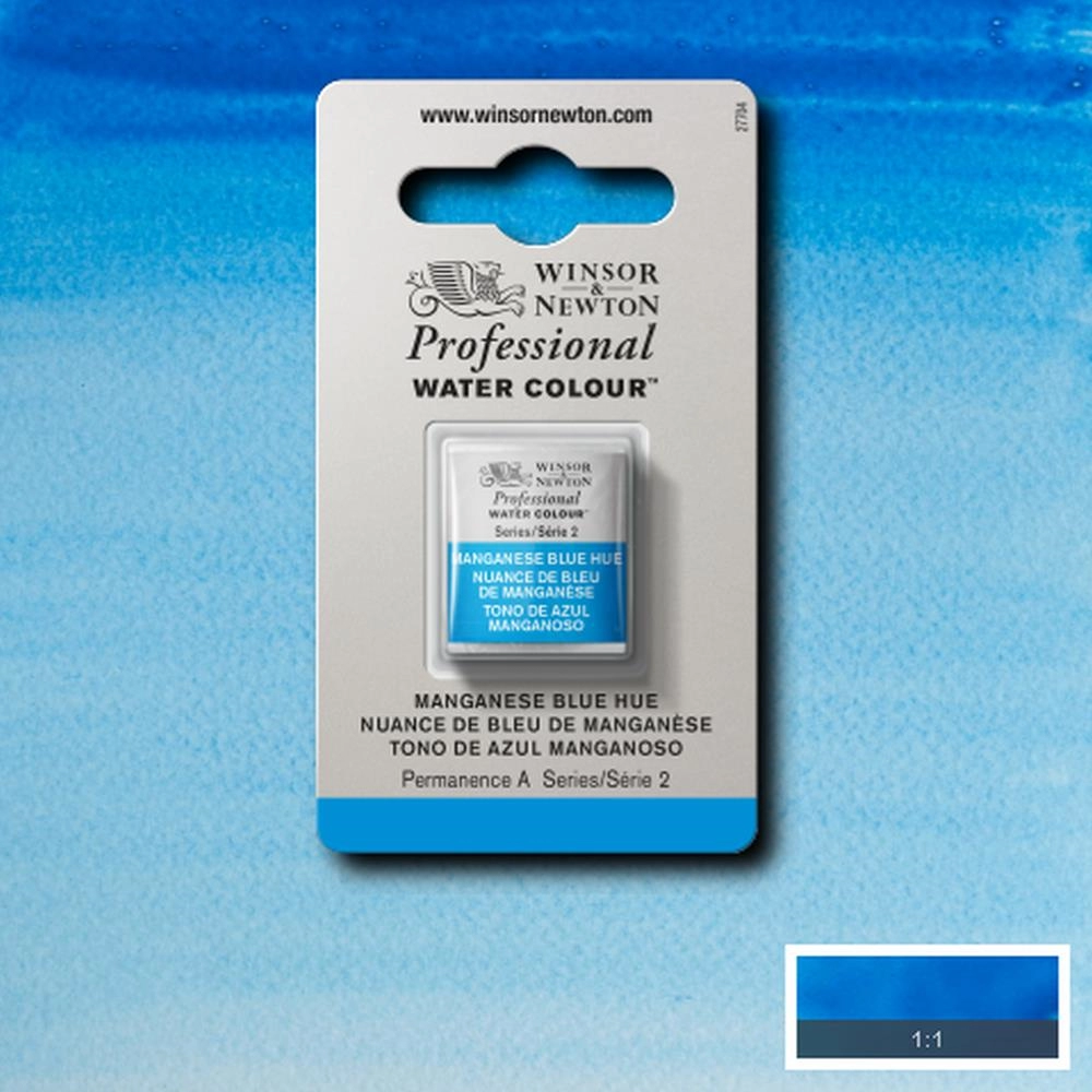 Een Aquarelverf Winsor & Newton Artists half 379 manganese blue hue koop je bij Terpen Tijn