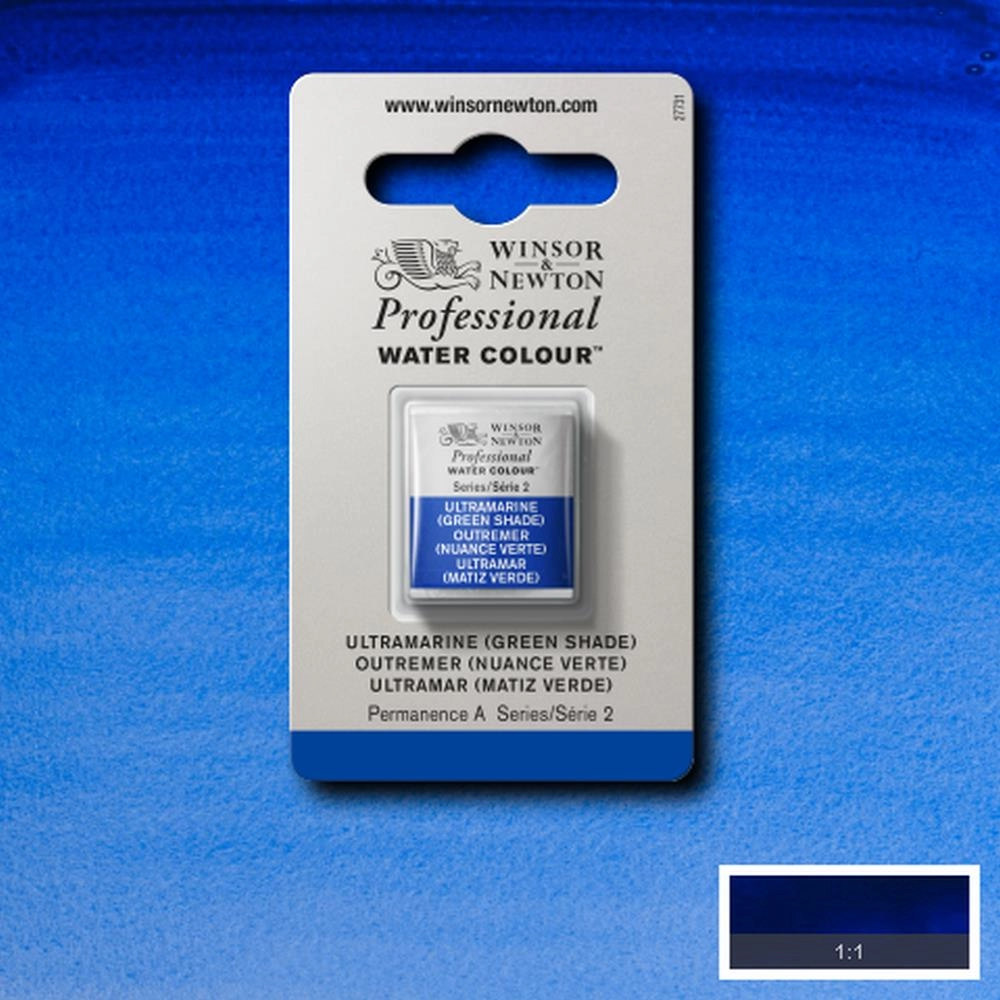 Een Aquarelverf Winsor & Newton Artists half 667 ultramarine green shade koop je bij Terpen Tijn