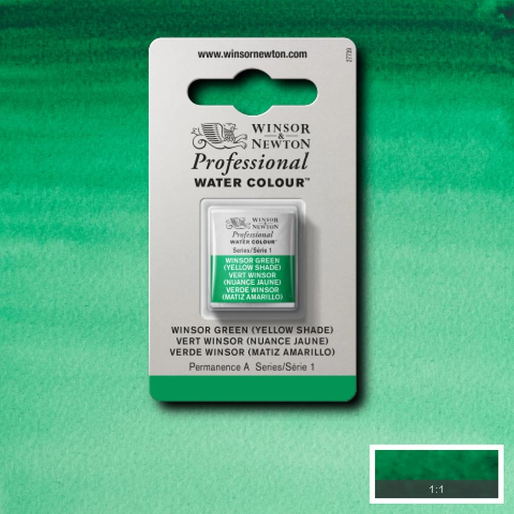 Een Aquarelverf Winsor & Newton Artists half 721 winsor green yellow shade koop je bij Terpen Tijn