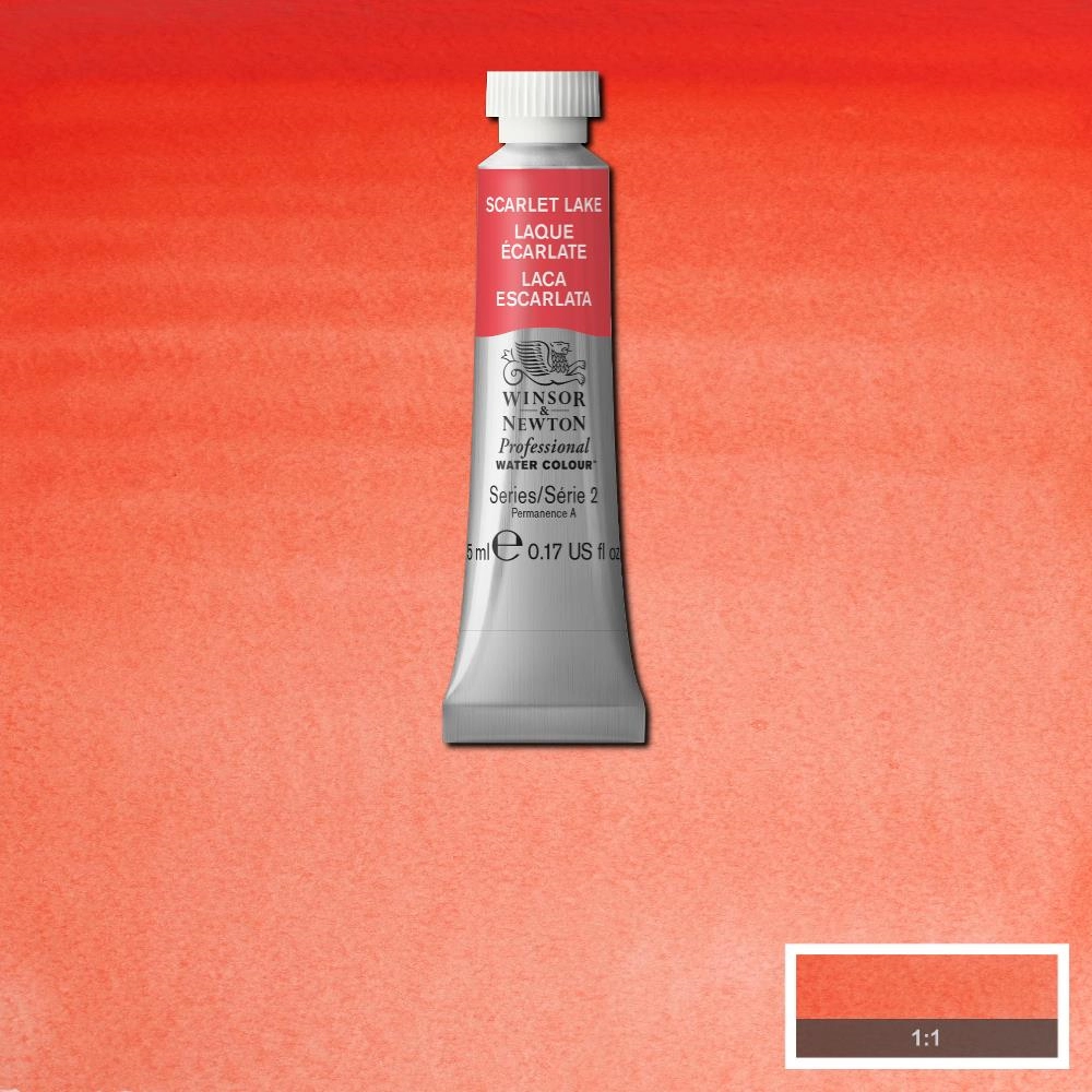 Een Aquarelverf Winsor & Newton Artists 5 ml 603 scarlet lake koop je bij Terpen Tijn