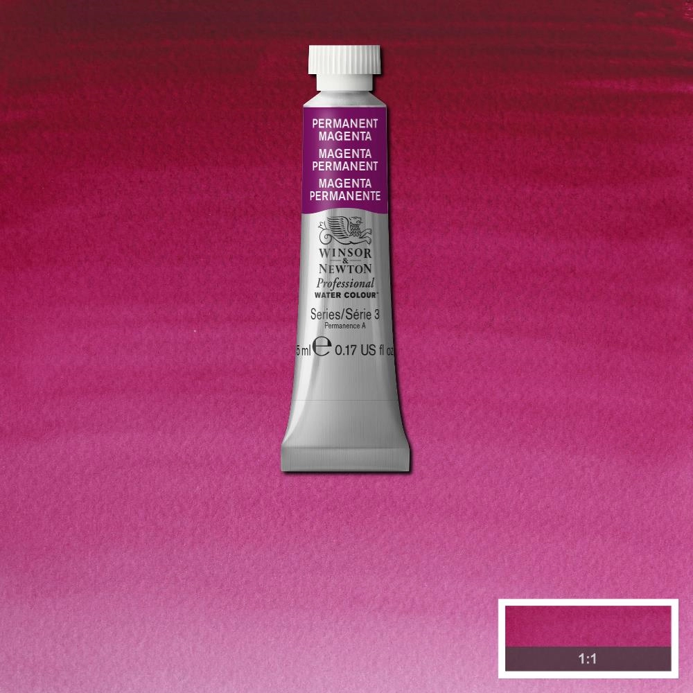 Een Aquarelverf Winsor & Newton Artists 5 ml 489 permanent magenta koop je bij Terpen Tijn