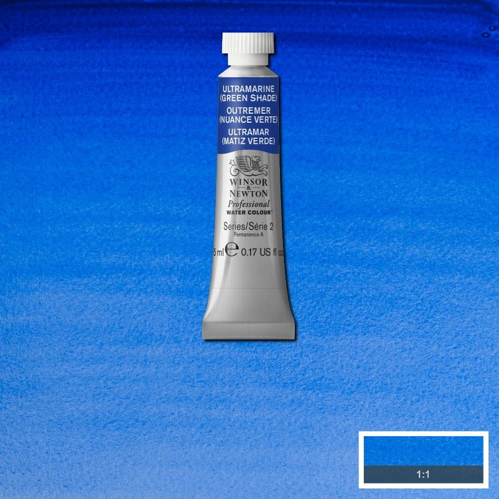 Een Aquarelverf Winsor & Newton Artists 5 ml 667 ultramarine green shade koop je bij Terpen Tijn