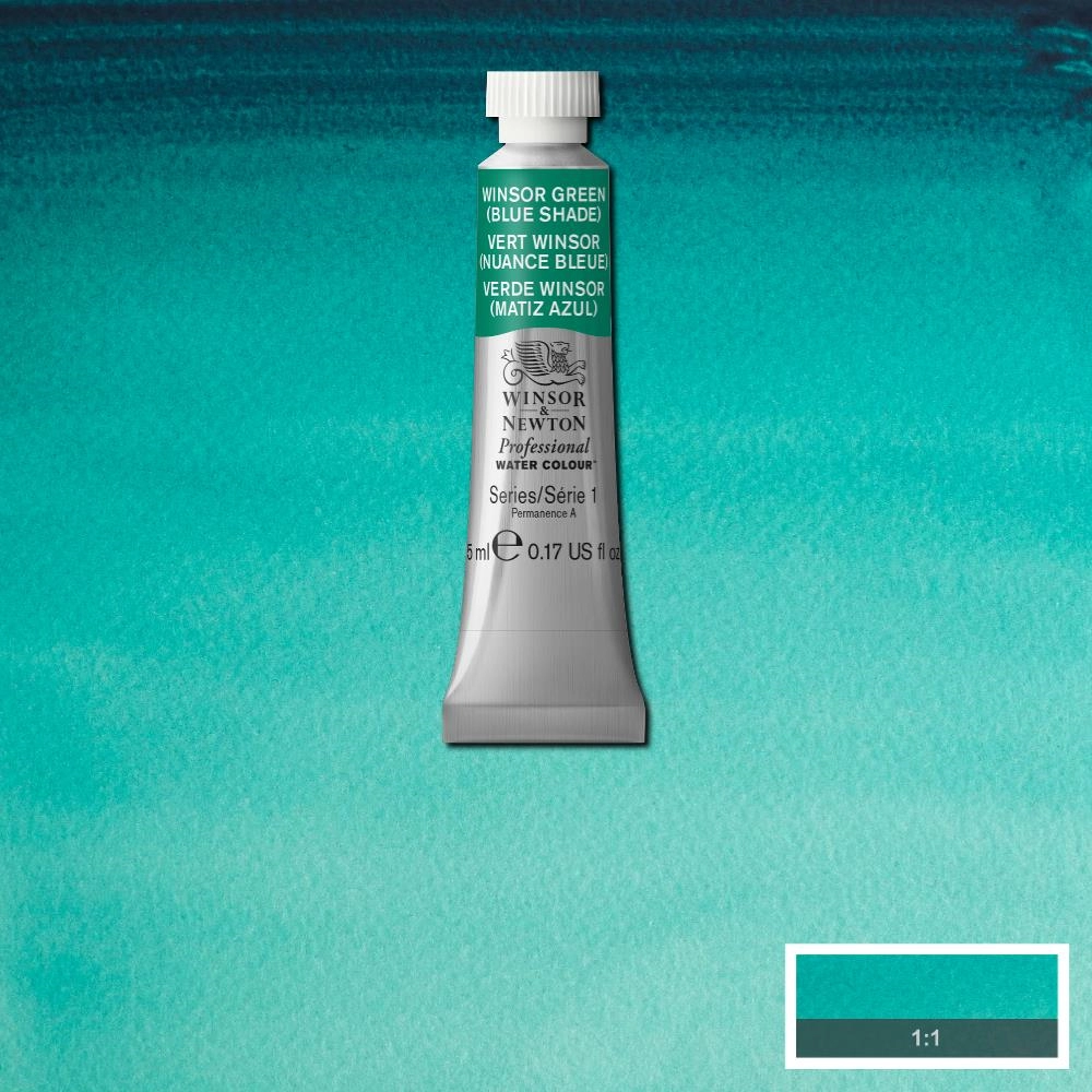 Een Aquarelverf Winsor & Newton Artists 5 ml 719 winsor green blue shade koop je bij Terpen Tijn