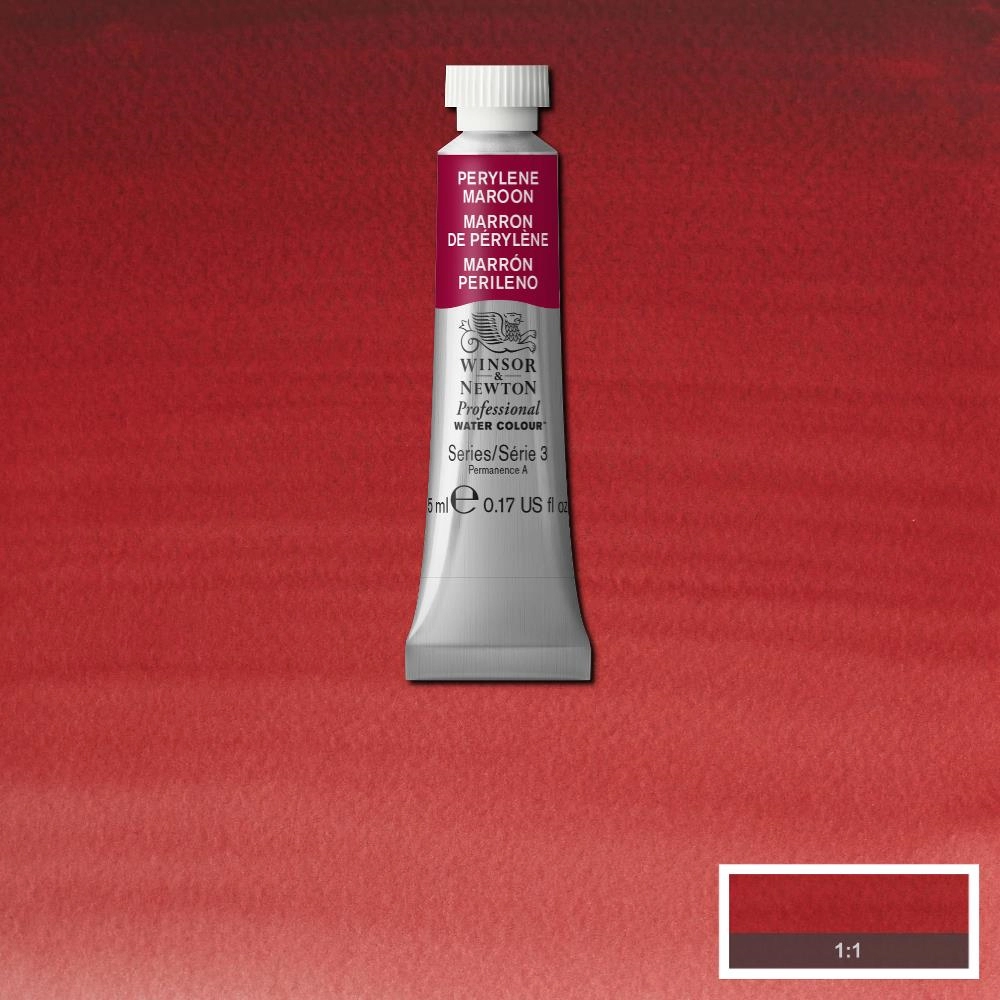 Een Aquarelverf Winsor & Newton Artists 5 ml 507 perylene maroon koop je bij Terpen Tijn