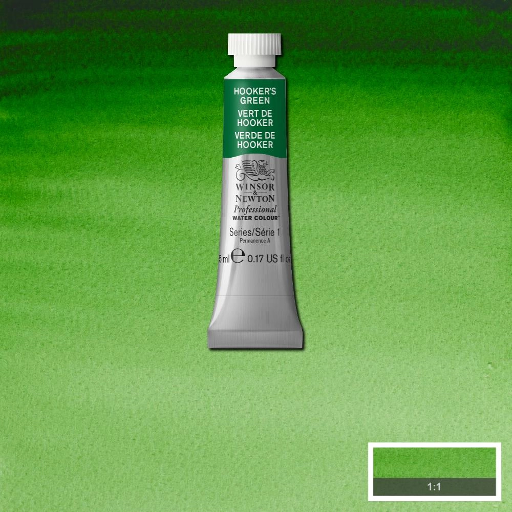 Een Aquarelverf Winsor & Newton Artists 5 ml 311 hookers green koop je bij Terpen Tijn