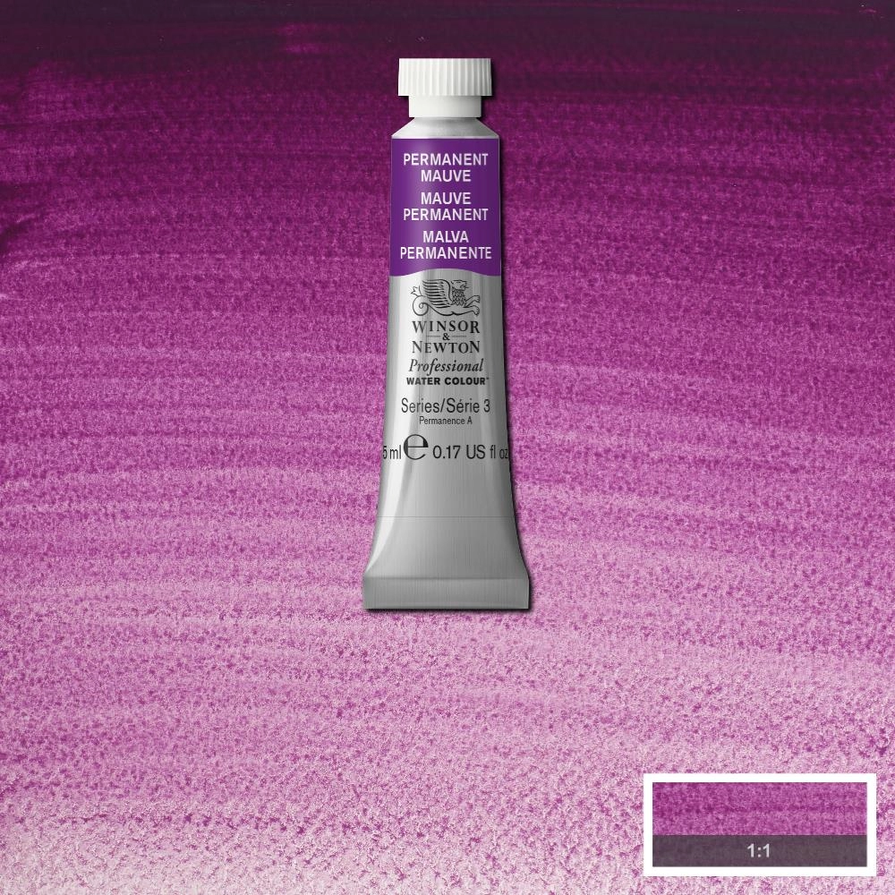 Een Aquarelverf Winsor & Newton Artists 5 ml 491 permanent mauve koop je bij Terpen Tijn