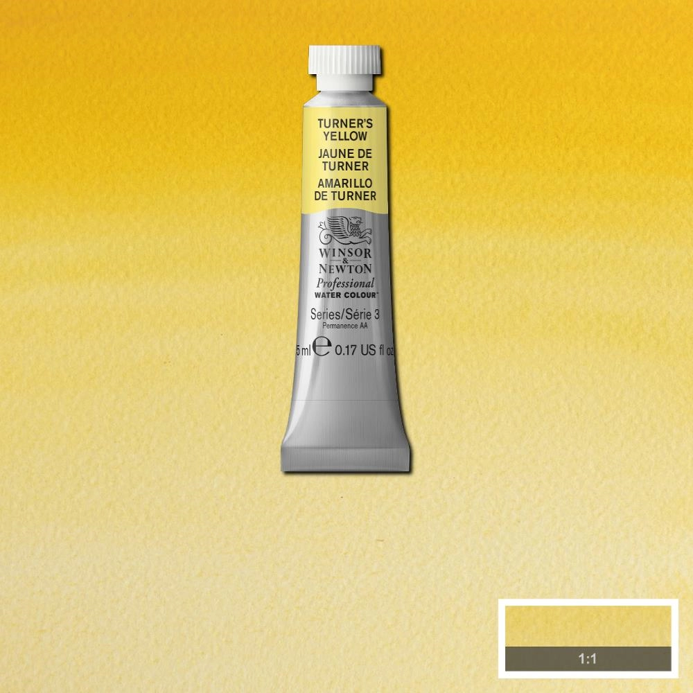 Een Aquarelverf Winsor & Newton Artists 5 ml 649 turners yellow koop je bij Terpen Tijn