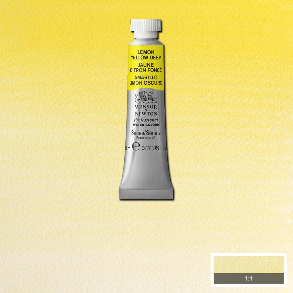 Een Aquarelverf Winsor & Newton Artists 5 ml 348 lemon yellow deep koop je bij Terpen Tijn