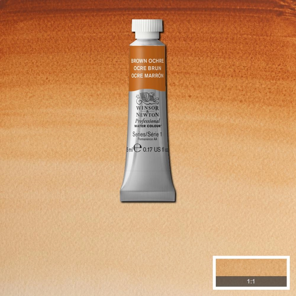 Een Aquarelverf Winsor & Newton Artists 5 ml 059 brown ochre koop je bij Terpen Tijn