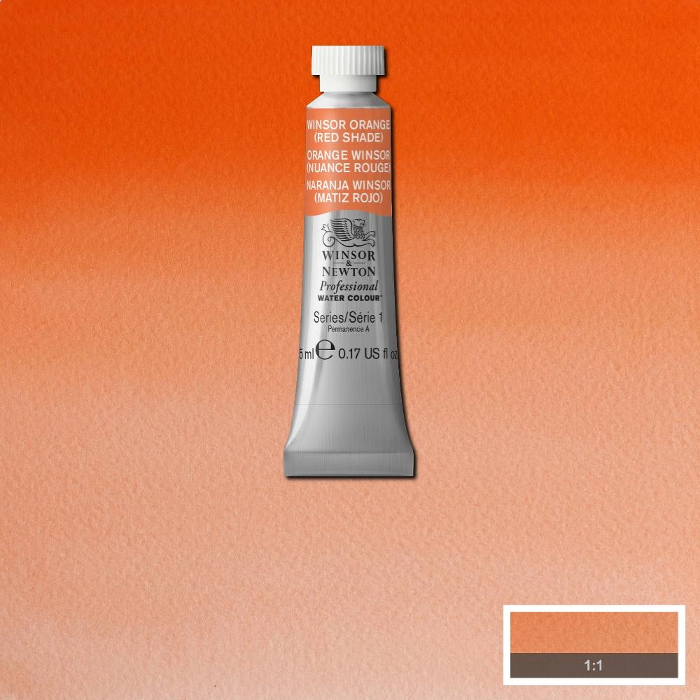 Een Aquarelverf Winsor & Newton Artists 5 ml 723 winsor orange red shade koop je bij Terpen Tijn