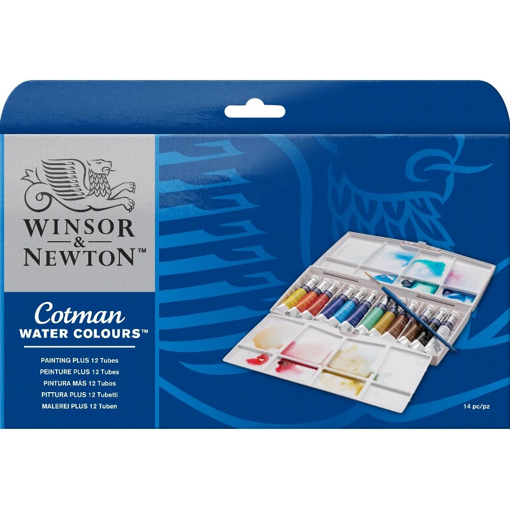 Een Cotman aquarelverf 12 tubes 8 ml + penseel set koop je bij Terpen Tijn