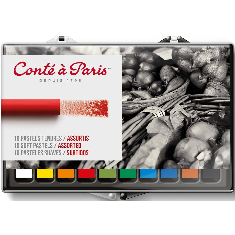 Een Conté à Paris zachte pastels set 10 stuks koop je bij Terpen Tijn