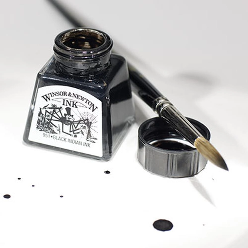 Een Tekeninkt Winsor & Newton 14 ml 030 black koop je bij Terpen Tijn