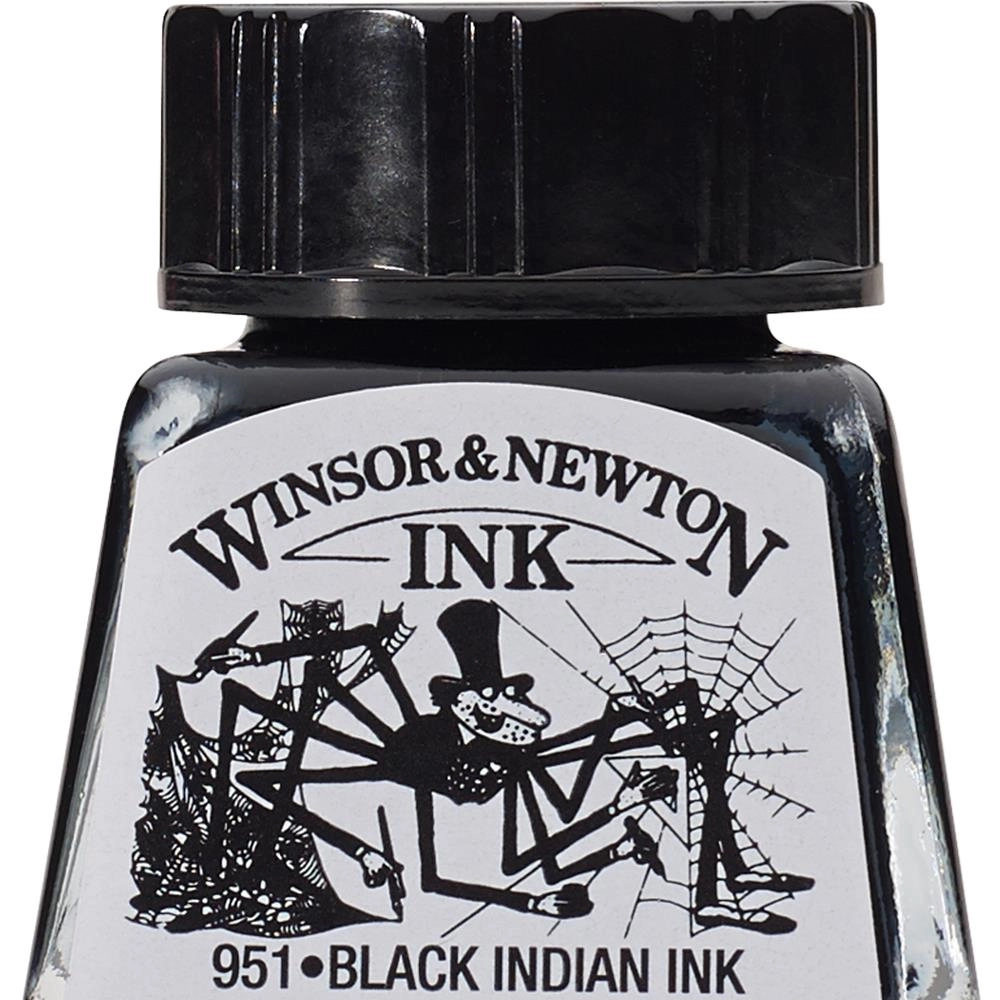 Een Tekeninkt Winsor & Newton 14 ml 030 black koop je bij Terpen Tijn