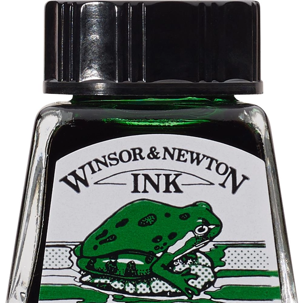 Een Tekeninkt Winsor & Newton 14 ml 046 brilliant green koop je bij Terpen Tijn