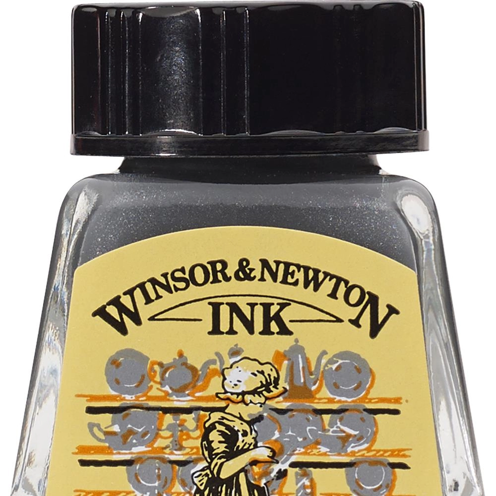 Een Winsor & Newton Ink 14ml Silver koop je bij Terpen Tijn