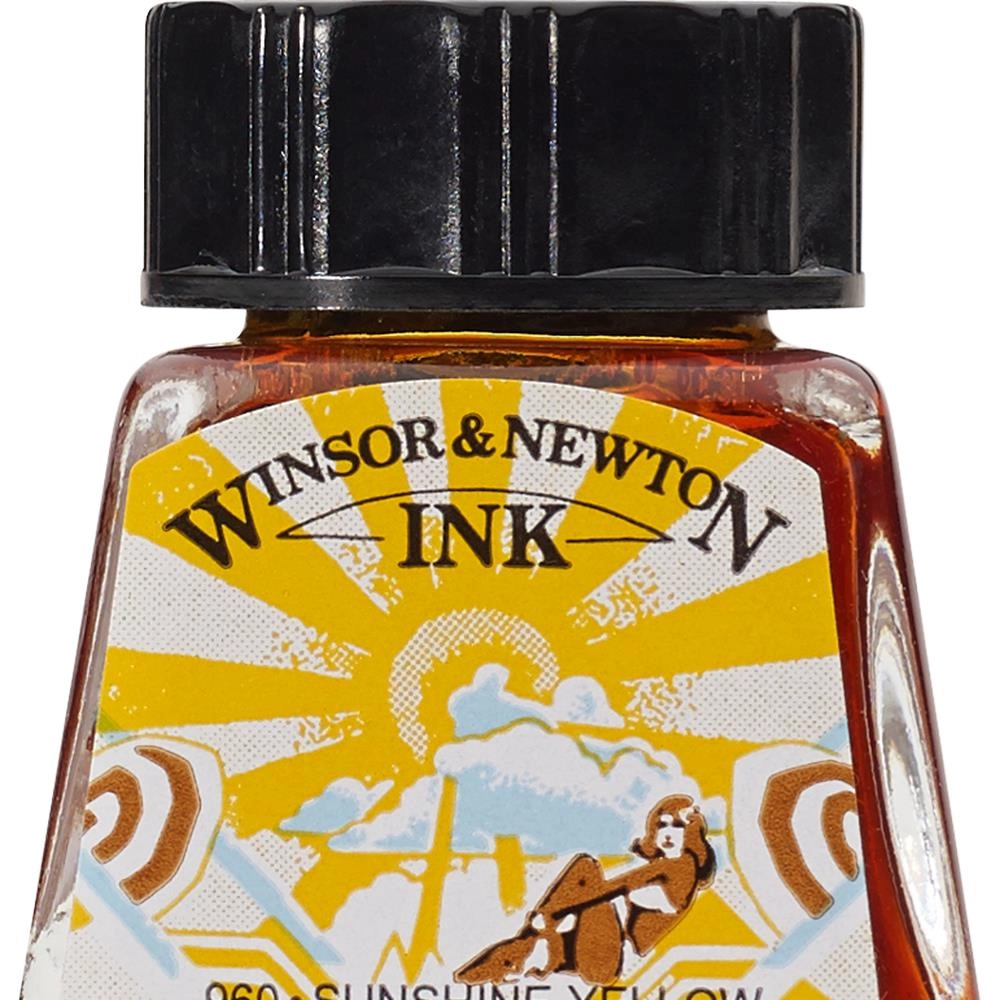 Een Tekeninkt Winsor & Newton 14 ml 633 sunshine yellow koop je bij Terpen Tijn